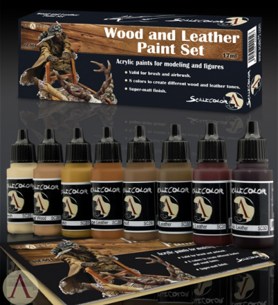 Scale Color- Wood And Leather Paint Set