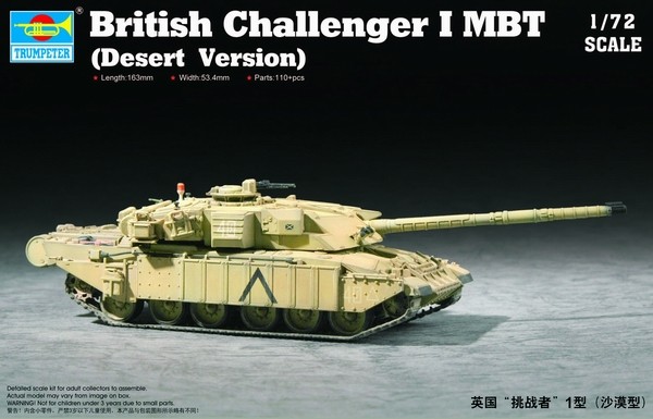 Modern British Challenger I Main Battle Tank Desert Version