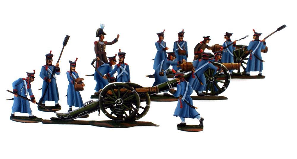 Napoleonic: Russian Artillery Battery (8 pcs.)