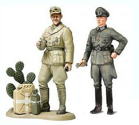 WWII German Wehrmacht Officer & Africa Corps Tank Crewman