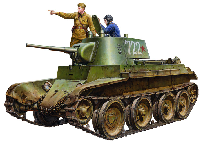 WWII Russian BT7 Model 1937 Tank
