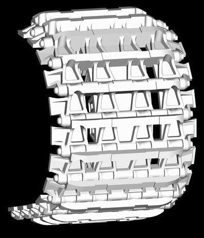 Late Panther Workable Track Link Set (140 Links)
