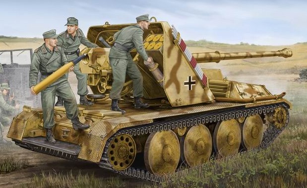 WWII German Ardelt 1 8.8vm Pak 43 Waffentrager Selp-Propelled Gun