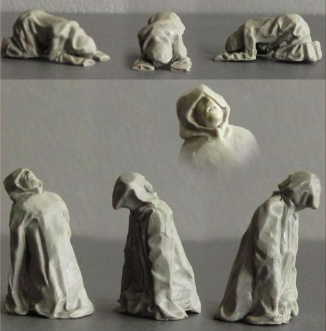 Medieval Grieving Monks