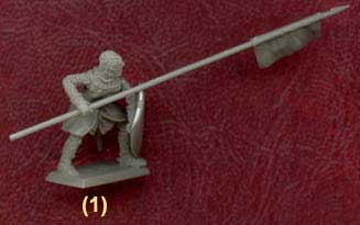 Crusader with Shield and Horse Pike