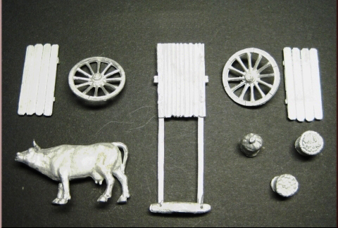 Medieval Wagon and Goods
