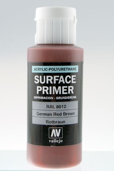 Vallejo Surface Primer German Red Brown 60ml