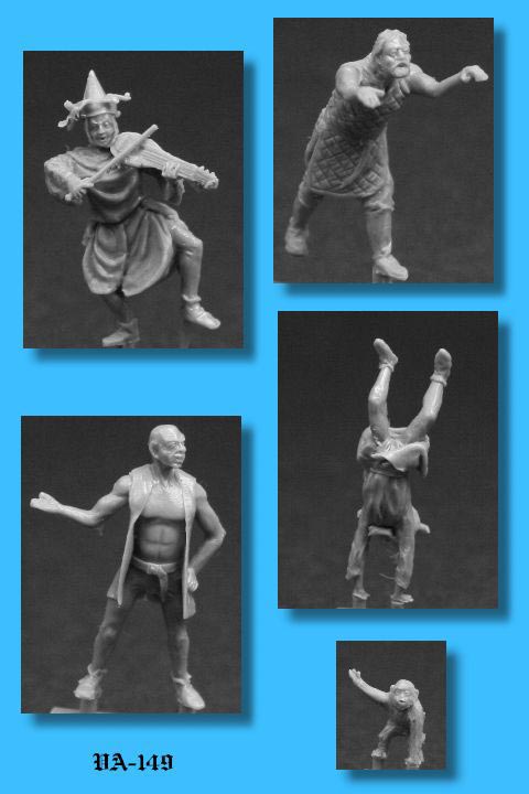 Medieval Traveling People, Juggler and Acrobats