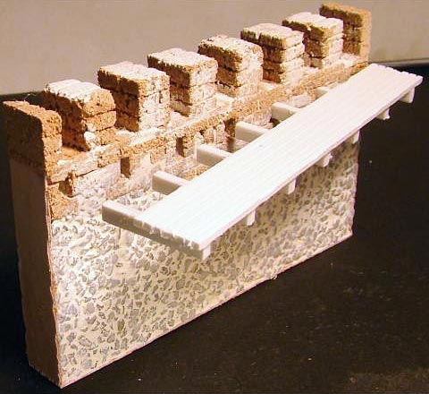 Medieval Castle Wall- Straight, 2 pieces