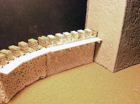 Medieval Castle Wall- Curved, 2 pieces
