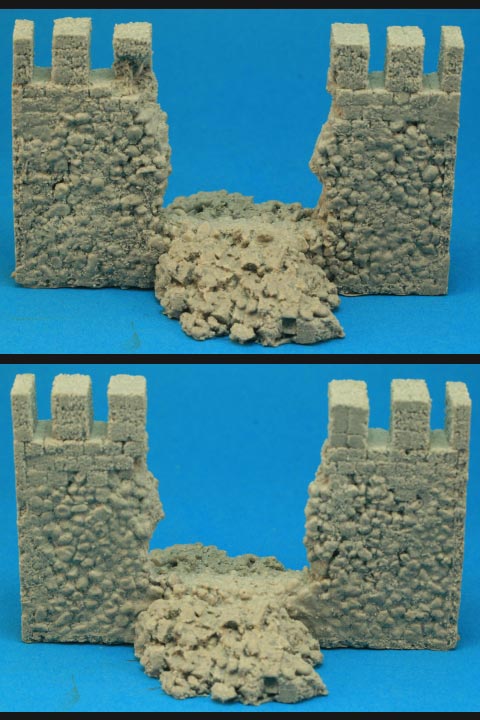 Medieval Ruined Castle Wall