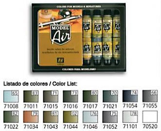 Vallejo Model Air Set RLM Complete Set