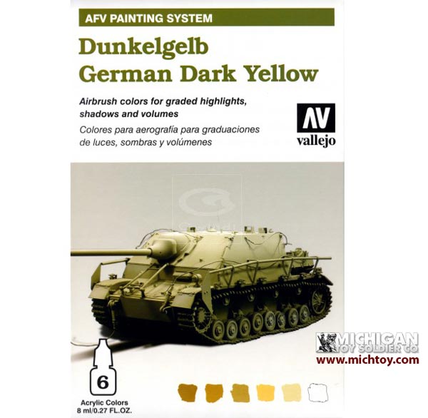 Vallejo AFV Armour Painting System: AFV German Yellow (Dunkelgelb)