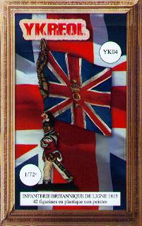 Napoleonic British infantry line 1815