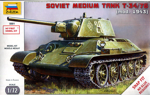 T-34-76 Soviet Tank (Snap Kit)