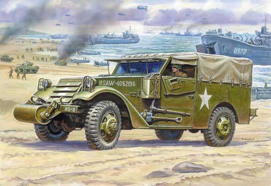 M3 Armored Scout Car with Canvas Cover