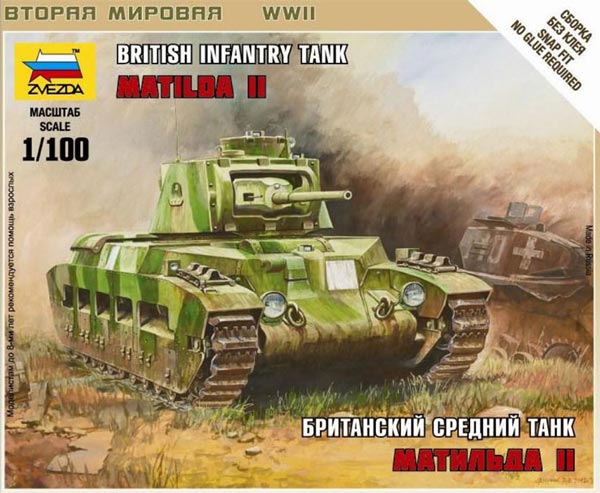 WWII British Matilda II Medium Tank