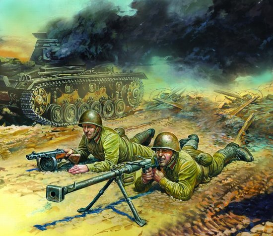 WWII Soviet Anti-Tank Team