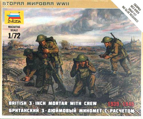 WWII British Mortar and Crew 1939-42 ~Snap Kit