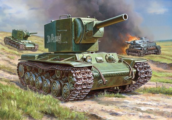 WWII Soviet KV-2 Heavy Soviet Tank~Snap Kit ~New Tooling