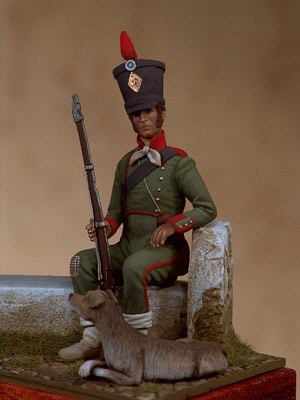 Fusilero de la compaa Schwarzburg - Rudolstadt, Batallon de los Principes, Girona 1809