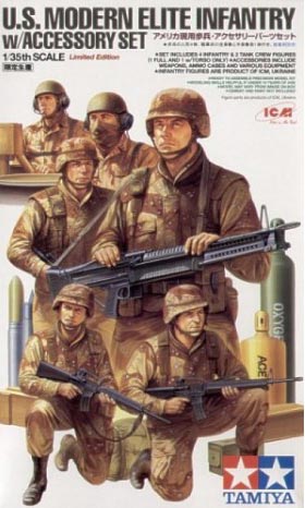 Tamiya 32406 1//35 Scale Model Kit US Modern Infantry Iraq War Figure Set