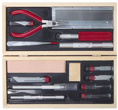 Wooden Box Deluxe Modelers Tool Set 2