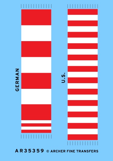 German and US Aiming Post Decals