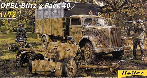 WWII German Opel Blitz & Pak 40