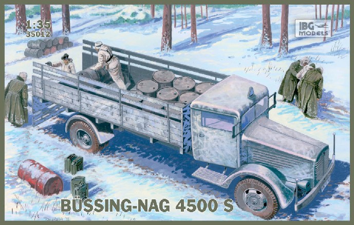 German WW2 Bussing-Nag 4500S Stake Body Supply Truck   