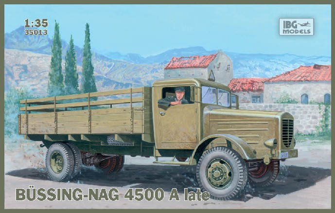 German WW2 Bussing-Nag 4500A Late Stake Body Truck     