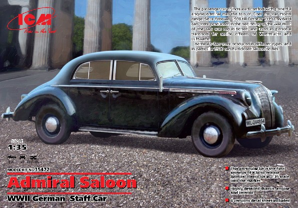 WWII German Admiral Saloon Staff Car 