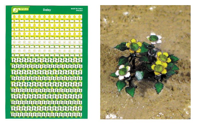 Multi-Scale Daisy Plants (Colored Paper)