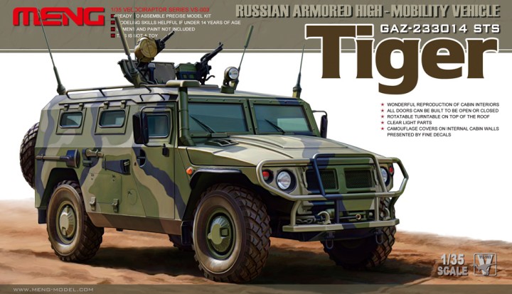 GAZ233014 STS Tiger Russian Armored High-Mobility Vehicle