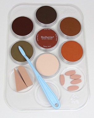 Weathering Color Kit Rust and Earth (7- 9ml pan colors, tray, tools)
