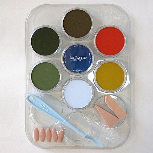Scenery Color Kit (7- 9ml pan colors, tray, tools)