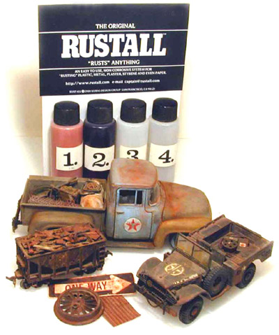Rustall Set for Rusting Plastic, Metal, Plaster, Styrene and Paper