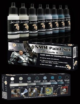 Scale Color- NMM (Non Metallic Metal) Paint Set