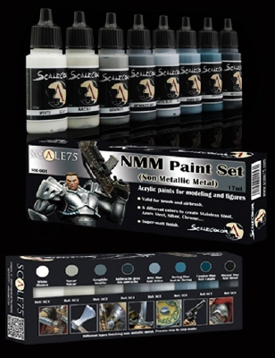 Scale Color- NMM (Non Metallic Metal) Paint Set 