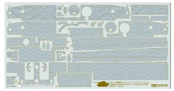 WWII German Tiger 1 Mid/Late Zimmerit Coating Sheet