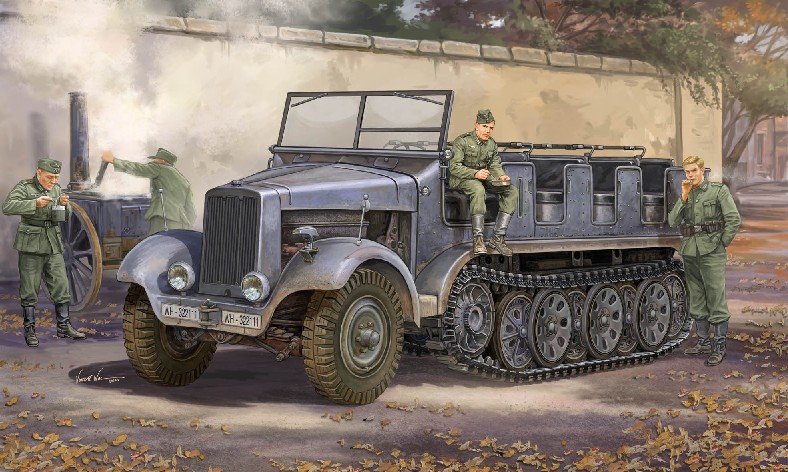 German SdKfz 6 Type BN9 5-Ton Halftrack, Pioneer Version