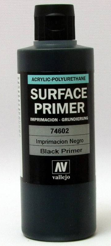 Vallejo Surface Primer Black 200ml