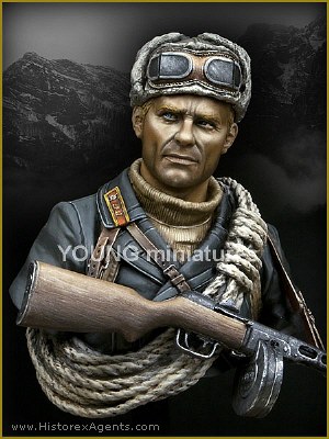 WWII Soviet Mountaineer Officer  1942  