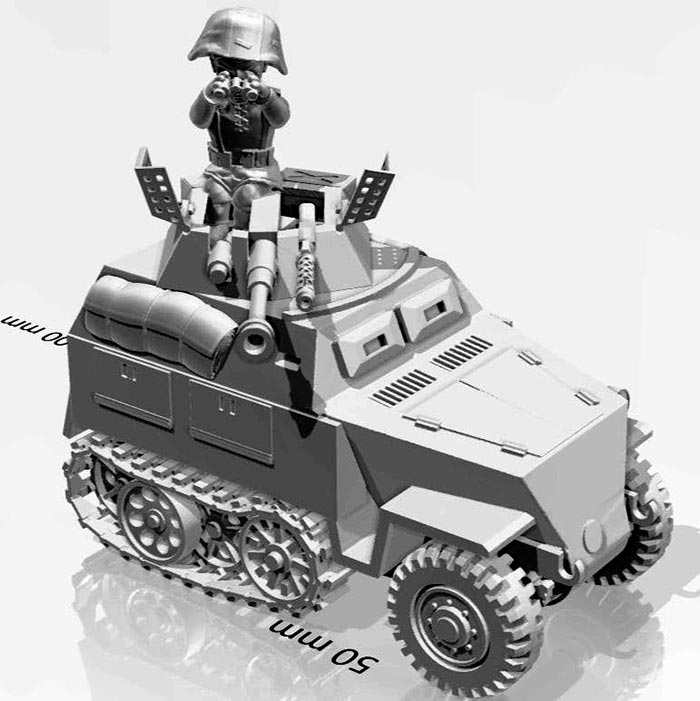 ToonKrieg German Sdkfz 250/9