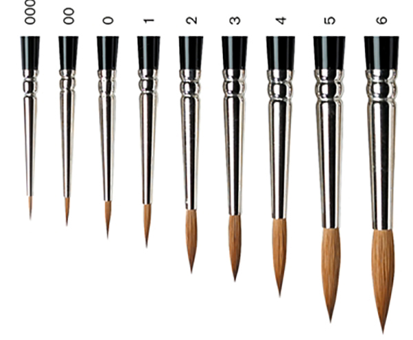 Series 7- Size 0 Kolinski Red Sable Round Brush
