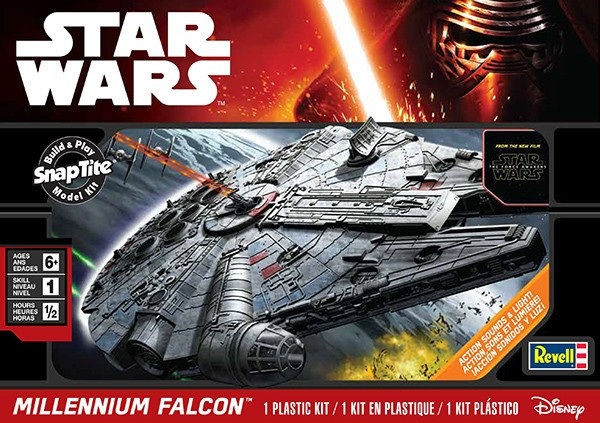 Star Wars The Force Awakens: Millennium Falcon w/Sound & Lights (Snap)