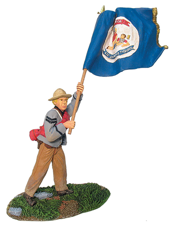 CONFEDERATE STATE FLAGBEARER NO.1, VIRGINIA #17867-1 AVAILABLE OOP