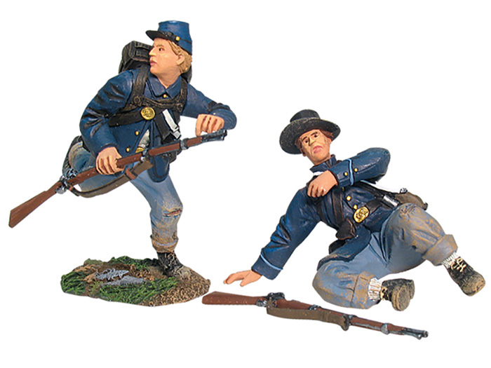 UNION INFANTRY IN SACK COATS ROUTING SET NO.2 #17897-1 AVAILABLE OOP