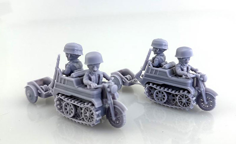 Toonkreig German Fallschirmjager Kettenkrad