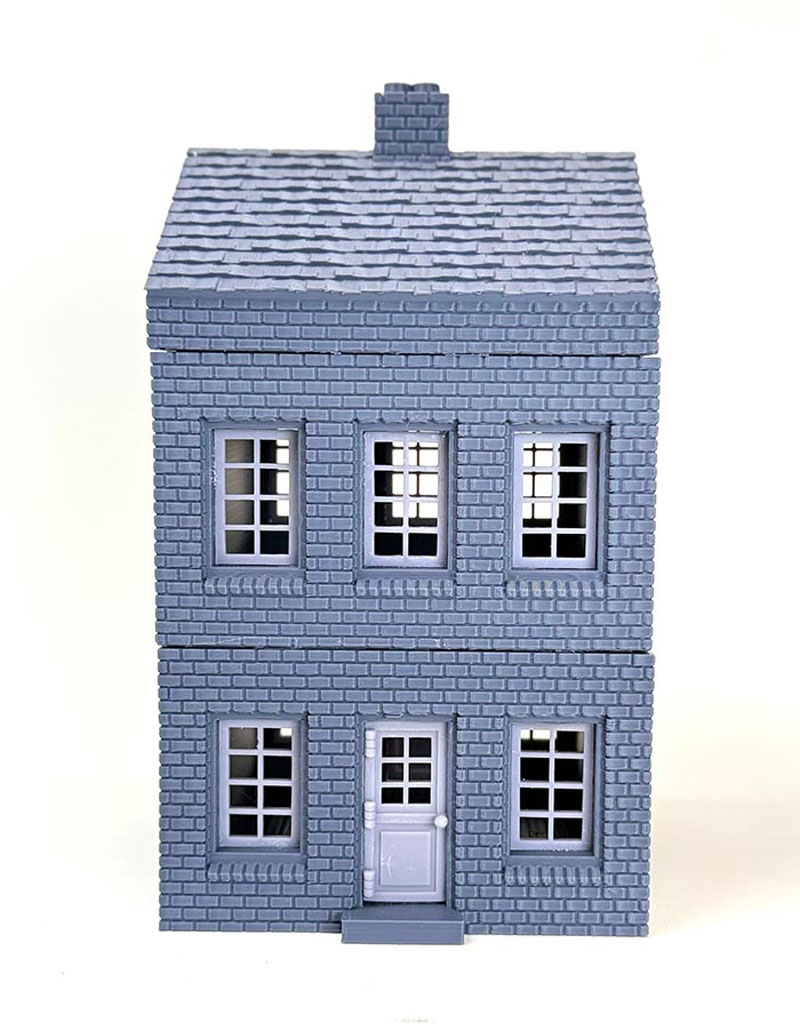 ToonKrieg ToonTown Row House #1 w/Shingle Roof